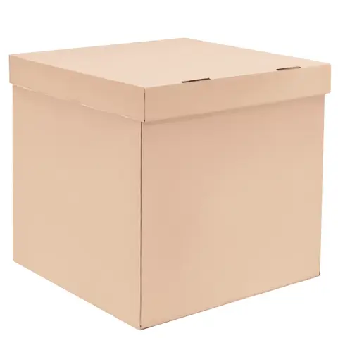 Коробка для воздушных шаров Бежевый, 60*60*60 см
