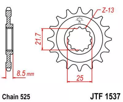 Звезда ведущая JTF1537 14