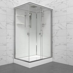 Душевая кабина Triton Рич-Хром правая А 120*90