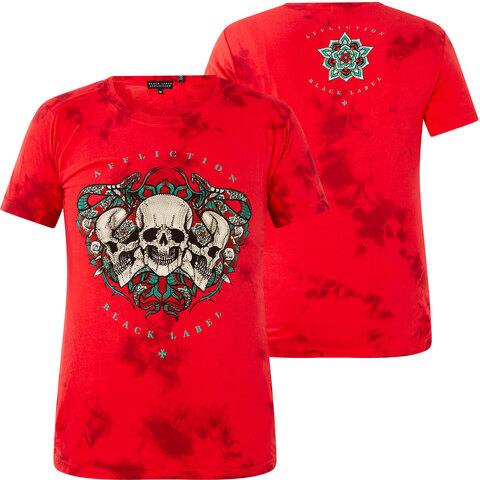 Affliction | Футболка женская Poison Soul Red AW24034 перед и спина