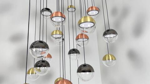 Подвесной светодиодный светильник Favourite Luna 4371-27P