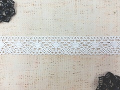 Кружево хлопковое/Тесьма вязаная, ш. 3 см, 32.01.138, белый