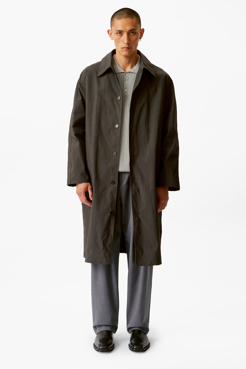 Темно-коричневый хлопковый тренч Heathen