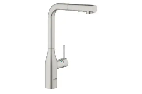 GROHE Essence 30504DC0 Смеситель для кухонной мойки с вытяжным изливом 2jet, суперсталь