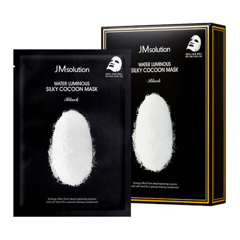 JMsolution Water Luminous Silky Cocoon Mask Black - Маска для лица с протеинами шелка
