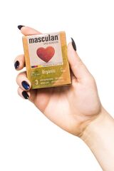 Экологически чистые презервативы Masculan Organic - 3 шт. - 