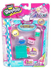 Фигурки Shopkins Шопкинс Кулинарный клуб 5 шт. в бистере