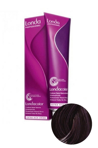 Стойкая крем-краска для волос LondaColor 4/65 Шатен фиолетово-красный, Londa Professional, 60 мл