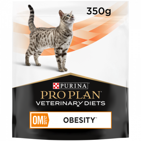 Purina Pro Plan Veterinary Diets OM St/Ox сухой корм для кошек при ожирении 350 г