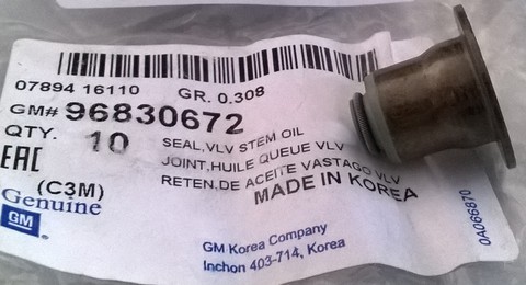 КОЛПАЧОК МАСЛОСЪЕМНЫЙ GENTRA, COBALT GM