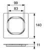 Накладная панель для трапа 10 TECE TECEdrainpointS 3660016