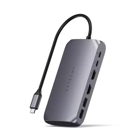 USB-хаб Satechi Satechi USB-C Multimedia adapter M1, серый космос