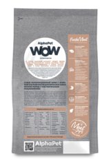 ALPHAPET WOW сухой корм для взрослых собак мелких пород чувствит. пищеварением (ягненок,рис) 900гр