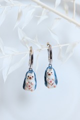 Серьги из фарфора «Ёжик», Беларусь