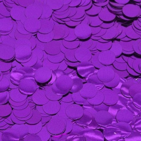 Конфетти фольга Круг, Фиолетовый, 1 см, 50 г