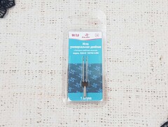 Игла двойная для бытовых машин универсальная №90/3,0, 1 игла