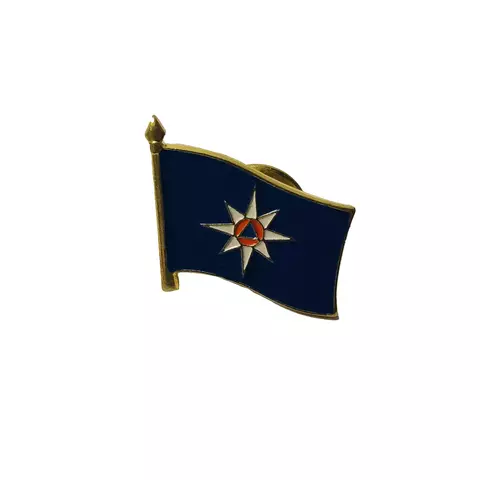 Значок флажок на пимсе (фрачник) большой МЧС