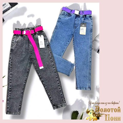 Джинсы девочке (4-9) 250110-L361