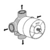 Встраиваемая часть многоходового переключателя Ideal Standard A2391NU