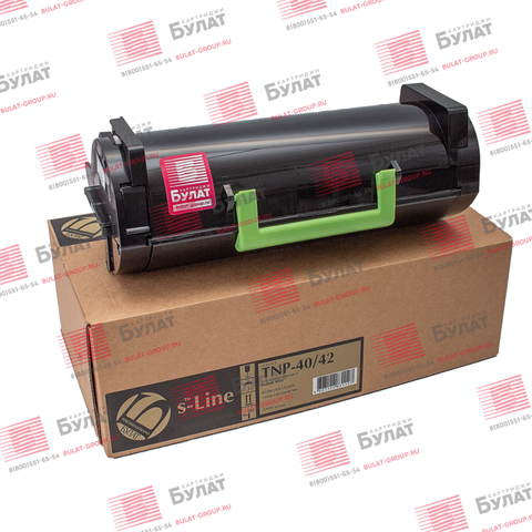 Тонер картридж БУЛАТ s-Line TNP-40, TNP-42 для Konica Minolta bizhub 4020P (Чёрный, 20000 стр.), универсальный