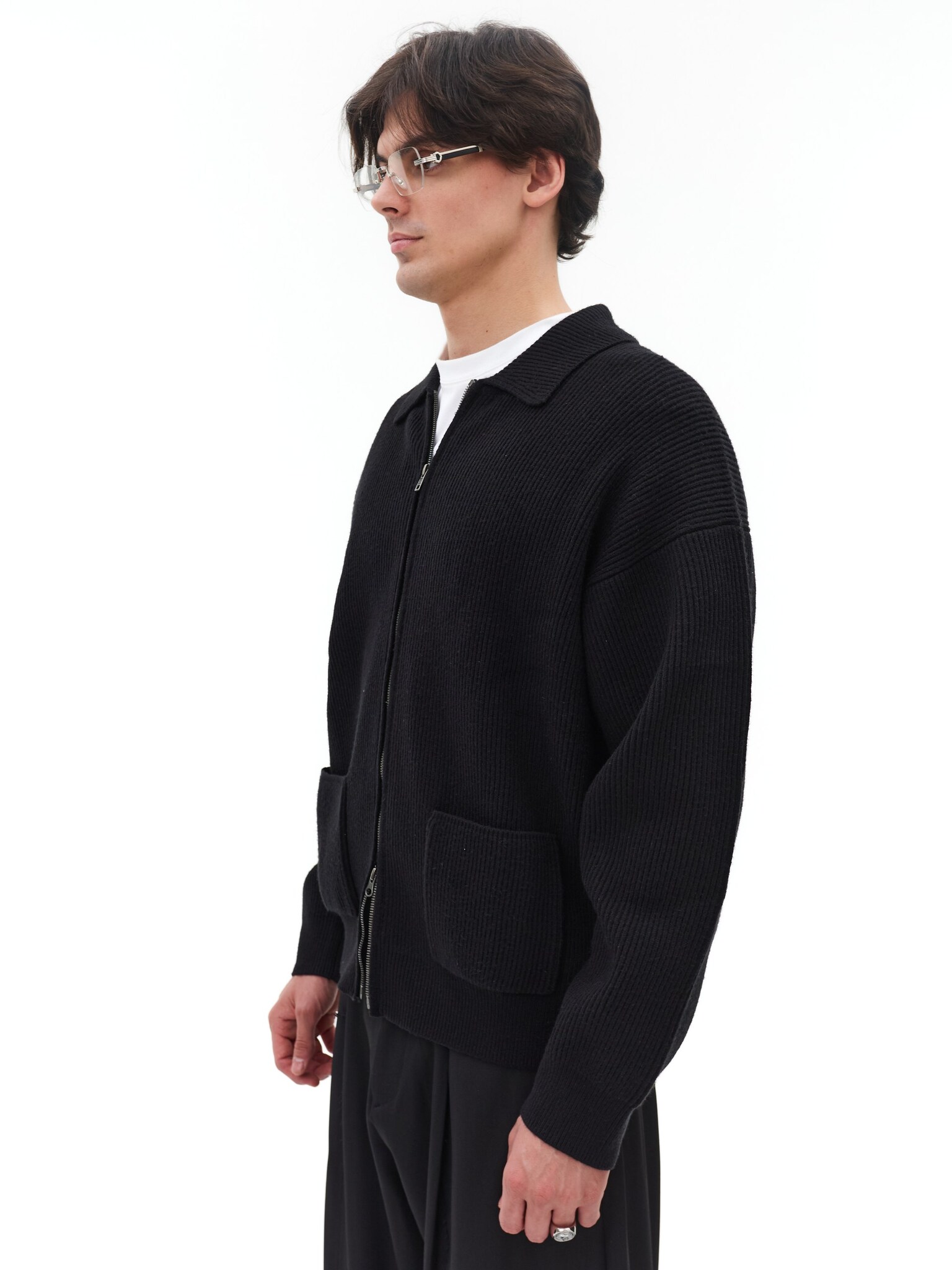 Джемпер на молнии LAINE черный