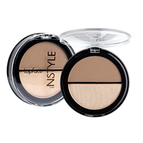 TopFace Instyle Хайлайтер-контуринг Contour & Higligter тон 01, золото, коричневый- РТ262 (10 г)