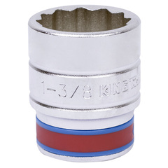 KING TONY (633044S) Головка торцевая стандартная двенадцатигранная 3/4", дюймовая 1-3/8"