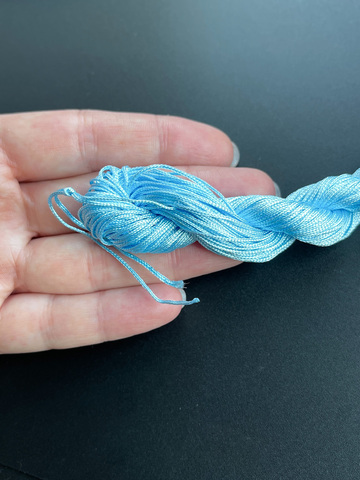 Шнур для плетения (нейлон) 1.0 мм небесно-голубой
