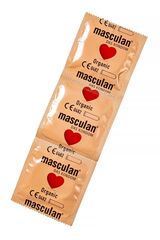 Экологически чистые презервативы Masculan Organic - 3 шт. - 