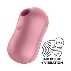 Розовый вакуум-волновой вибростимулятор Cotton Candy - 