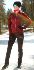 Элитный Женский утеплённый лыжный костюм Nordski Elite Base Wine/Black