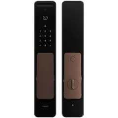Умный замок Aqara ML-D01D врезной разблокировка отпечатком пальца / код / NFC / прилодение / механический ключ 5000 mAh бронзовый/черный