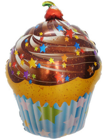 Шар (28''/71 см) Фигура, Шоколадный кекс, 1 шт.