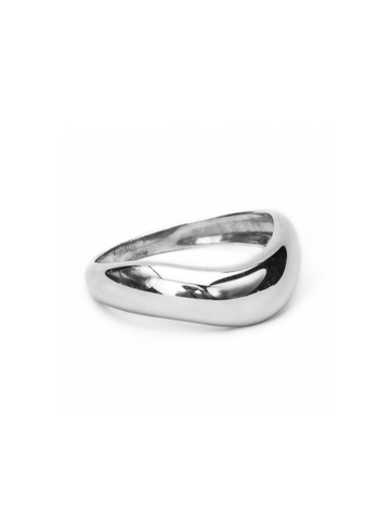 Серебряное дутое кольцо 
