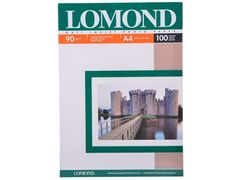 Односторонняя матовая фотобумага Lomond для струйной печати, A4, 90 г/м2, 100 листов (0102001)