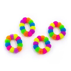Игрушки в капсулах 45 мм Браслет тянучка «Радуга» 100 шт