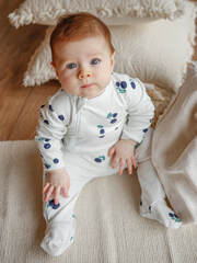 Комбинезон Mjölk Sleep and Play Голубика, уценка