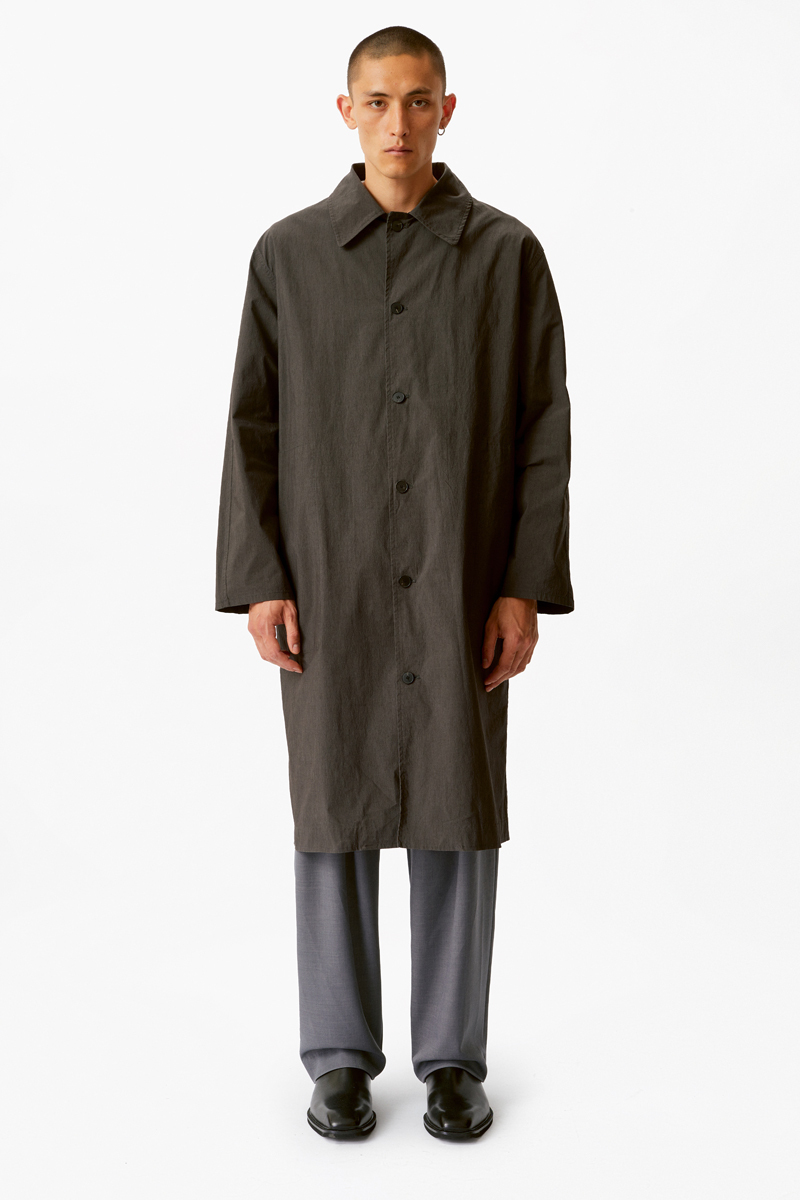 Темно-коричневый хлопковый тренч Heathen