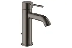 GROHE Essence 24171A01 Смеситель для раковины с донным клапаном, S-Size, темный графит глянец фото