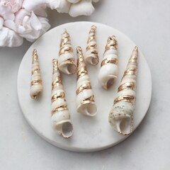 Подвеска Ракушка с позолотой 30-75 на 10-20 мм, РК040