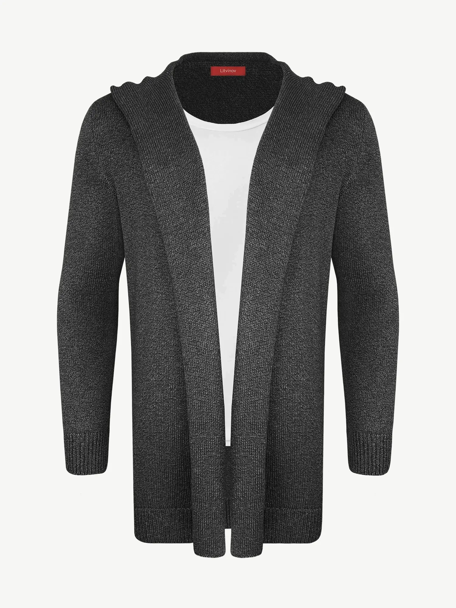 Кардиган с капюшоном из шелка