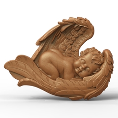 Силиконовая форма Сон ангела в больших крыльях