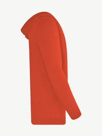 Кардиган с капюшоном из шелка