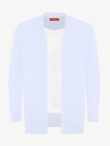 Кардиган с планкой из шелка