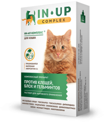 Ин-Ап капли на холку противопаразитарные для кошек