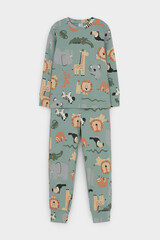 пижама  для мальчика  К 1552/холодная мята,веселый зоопарк