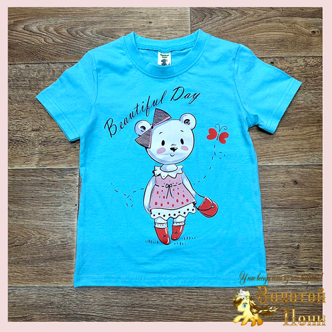 Футболка хлопок д (5-8) 260119-SL6067