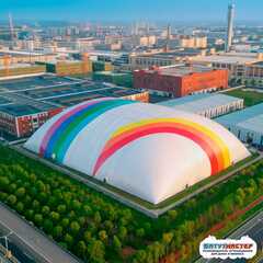 Воздухоопорный купол для футбольного поля «Спорт Арена», 80×50×18 м