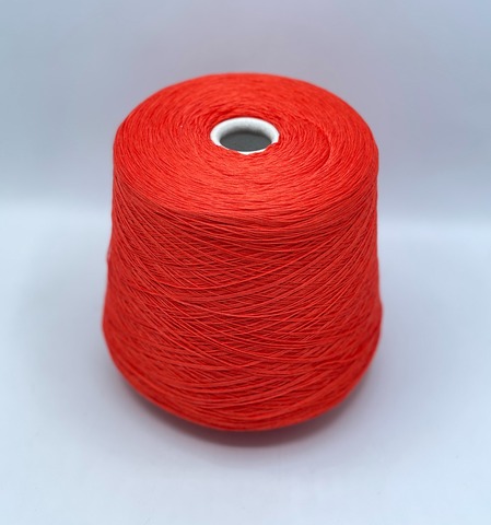 Luxury Selection by Ri.Go, Lucente, 700м. 50% Меринос экстрафайн, 50% Шелк Шаппе, Оранжевый коралл(55/818), 37682