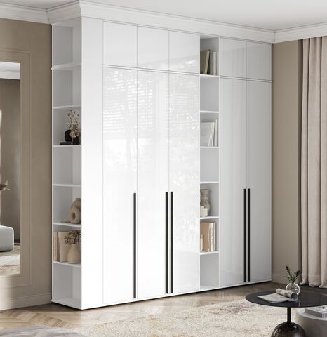 Комплект шкафов Норд №5 Белый глянец / Белый